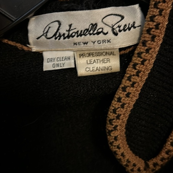 Antonella Preve Black Gold Knit Zip Up Jumpsuit Size Medium - Picture 5 of 9